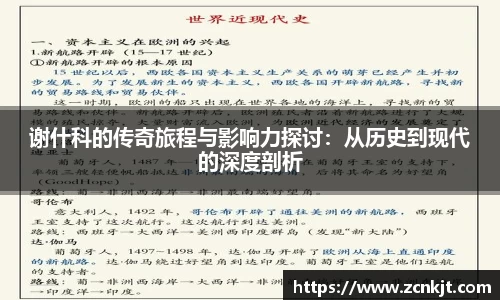 谢什科的传奇旅程与影响力探讨：从历史到现代的深度剖析